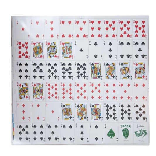 Emerald Foil Fontaine Uncut Sheet