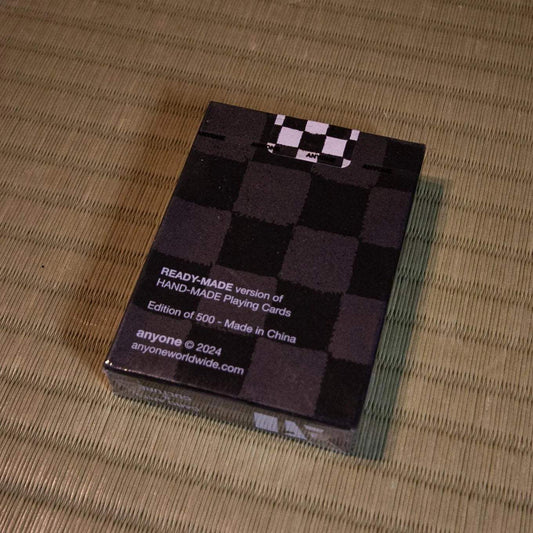 Anyone Worldwide Black Ready-made Checkerboard Playing Cards