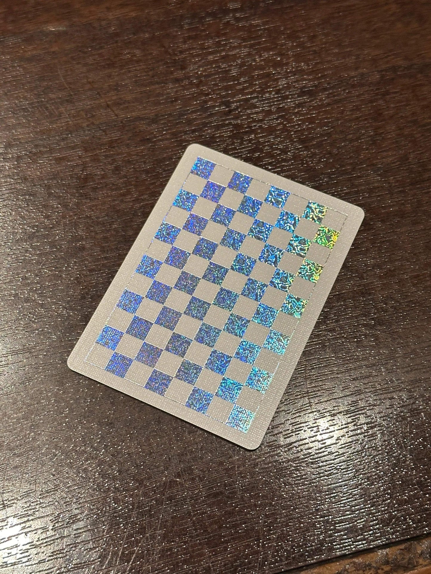 Anyone Worldwide Mellow Holographic Checkerboard Playing Cards