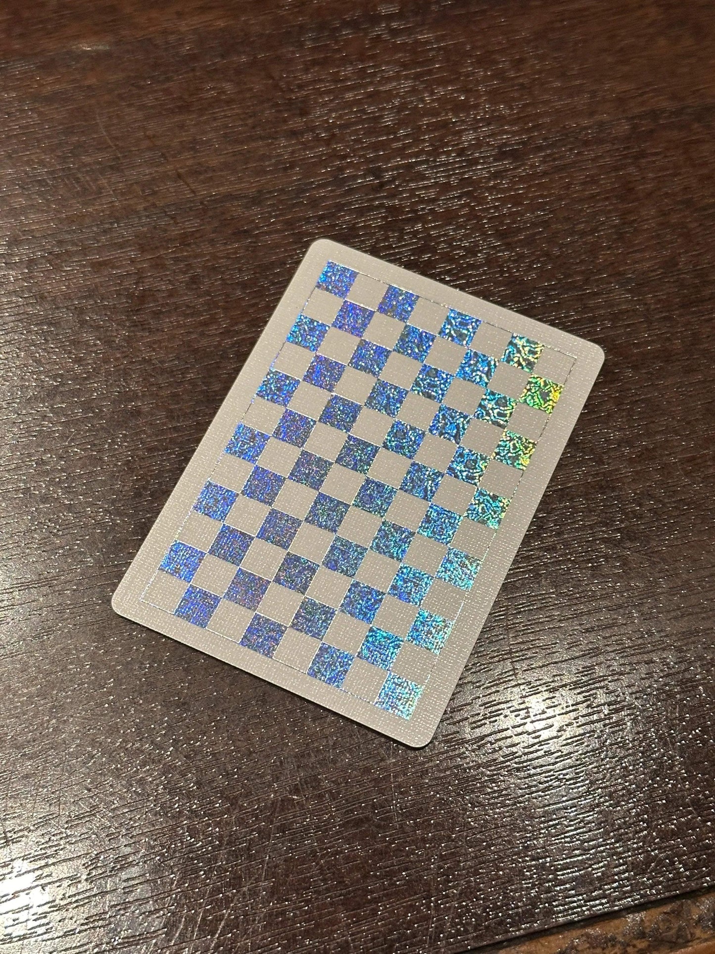 Anyone Worldwide Mellow Holographic Checkerboard Playing Cards