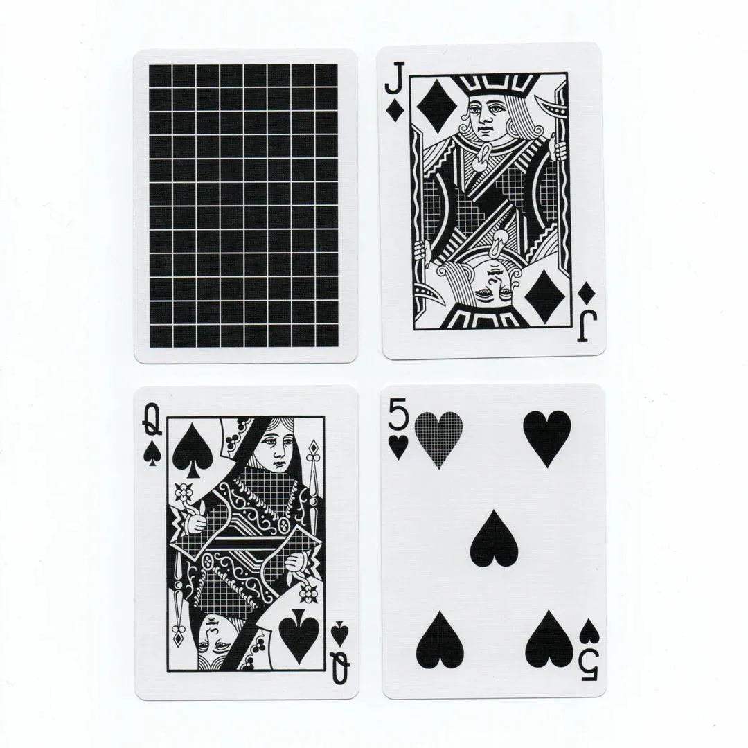 Anyone Worldwide Midnight Checkerboard Playing Cards