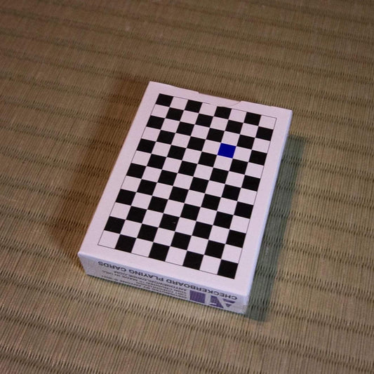 Anyone Worldwide Off-Blue Checkerboard Playing Cards