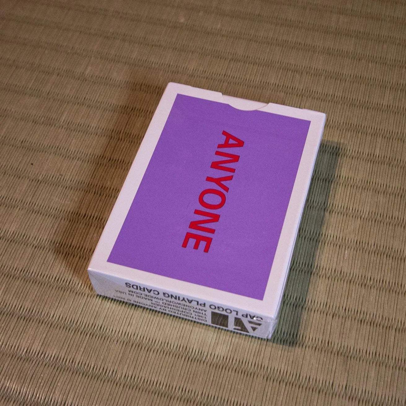 Anyone Worldwide Purple/Red Cap Logo Playing Cards