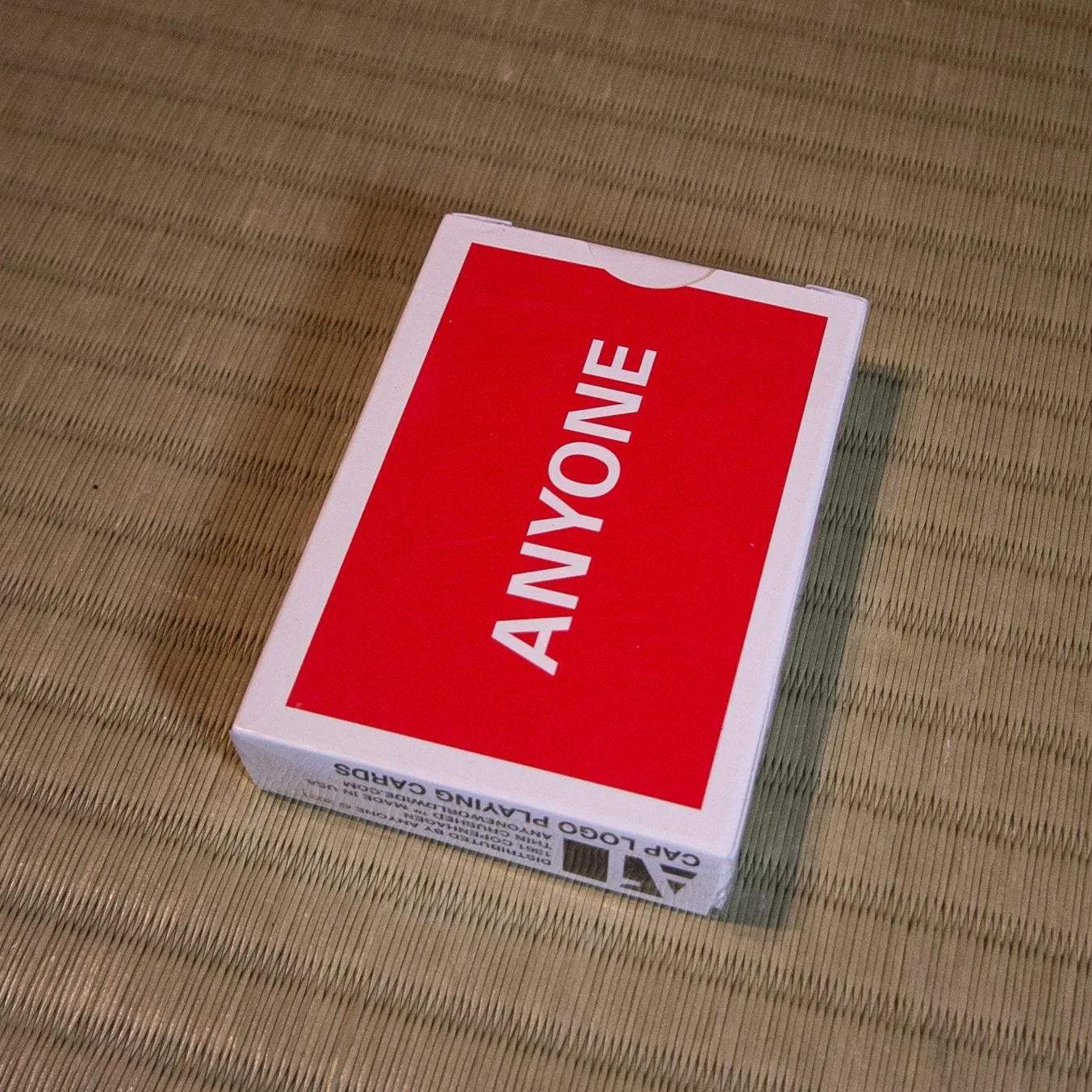 Anyone Worldwide Red Cap Logo Playing Cards