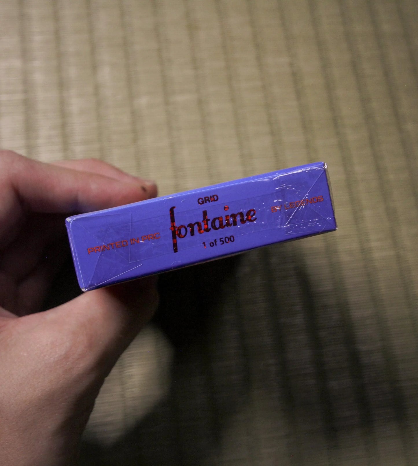 Fontaine Cards Red Grid Fontaine Playing Cards