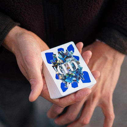 Smoke & Mirrors Blue Edition Playing Cards by Dealersgrip | Deckita Decks