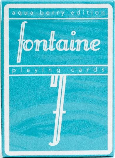 Aqua Berry Fontaine Playing Cards by Fontaine Cards - Deckita Decks