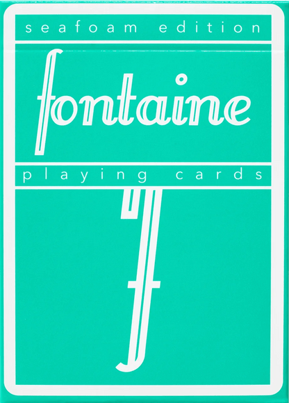 Seafoam Fontaine Playing Cards by Fontaine Cards - Deckita Decks