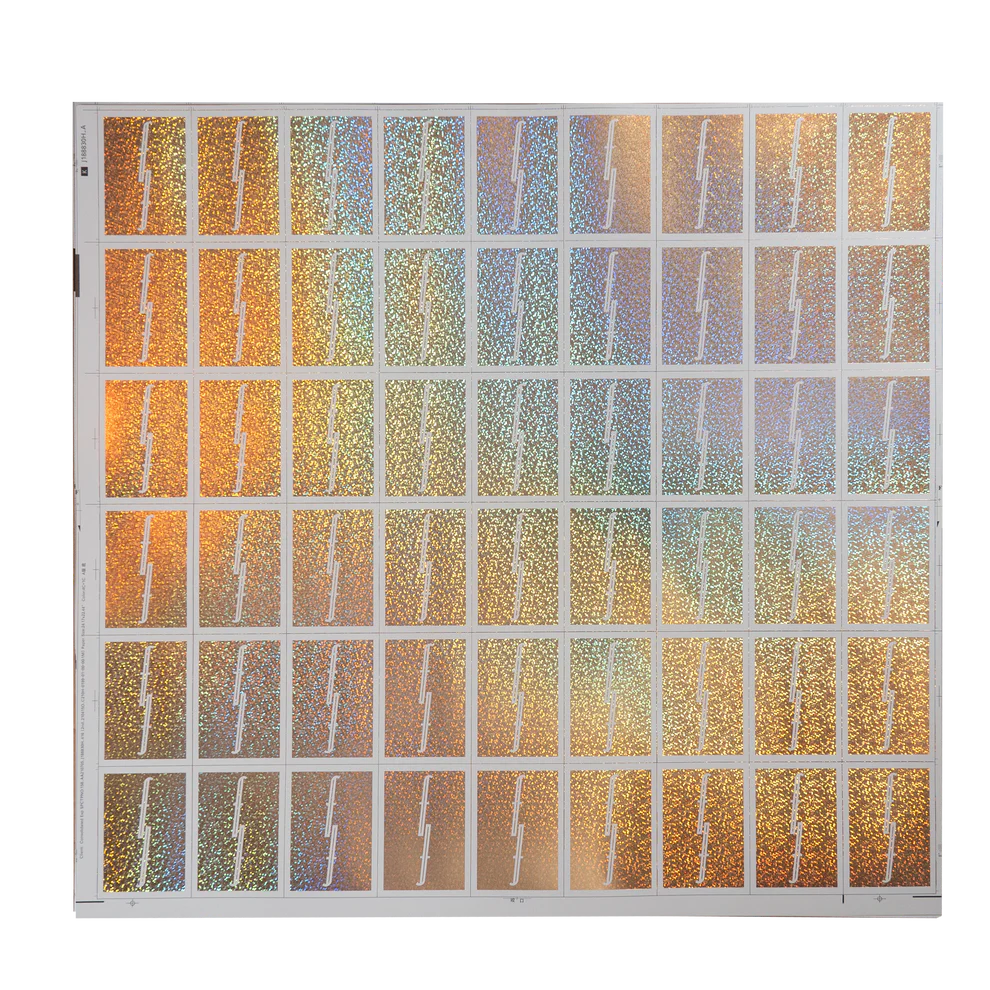 Rainbow Holo Fontaine Uncut Sheet