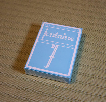 Sky Blue Fontaine Playing Cards by Fontaine Cards - Deckita Decks