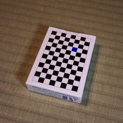 Off-Blue Checkerboard Playing Cards by Anyone Worldwide | Deckita Decks