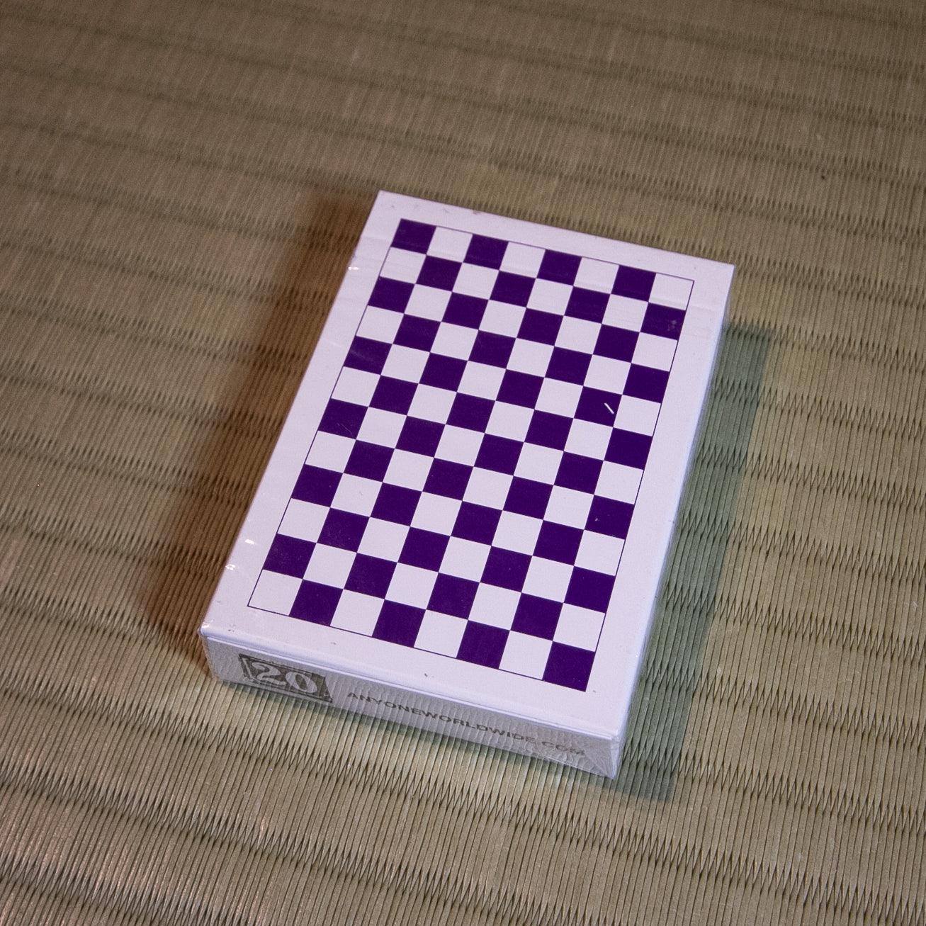 Purple Checkerboard Playing Cards by Anyone Worldwide | Deckita Decks