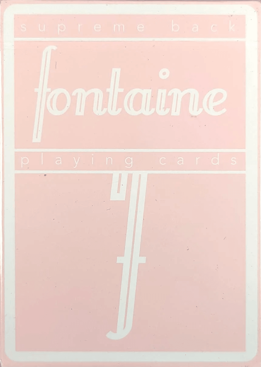 Pink Fontaine Playing Cards by Fontaine Cards - Deckita Decks