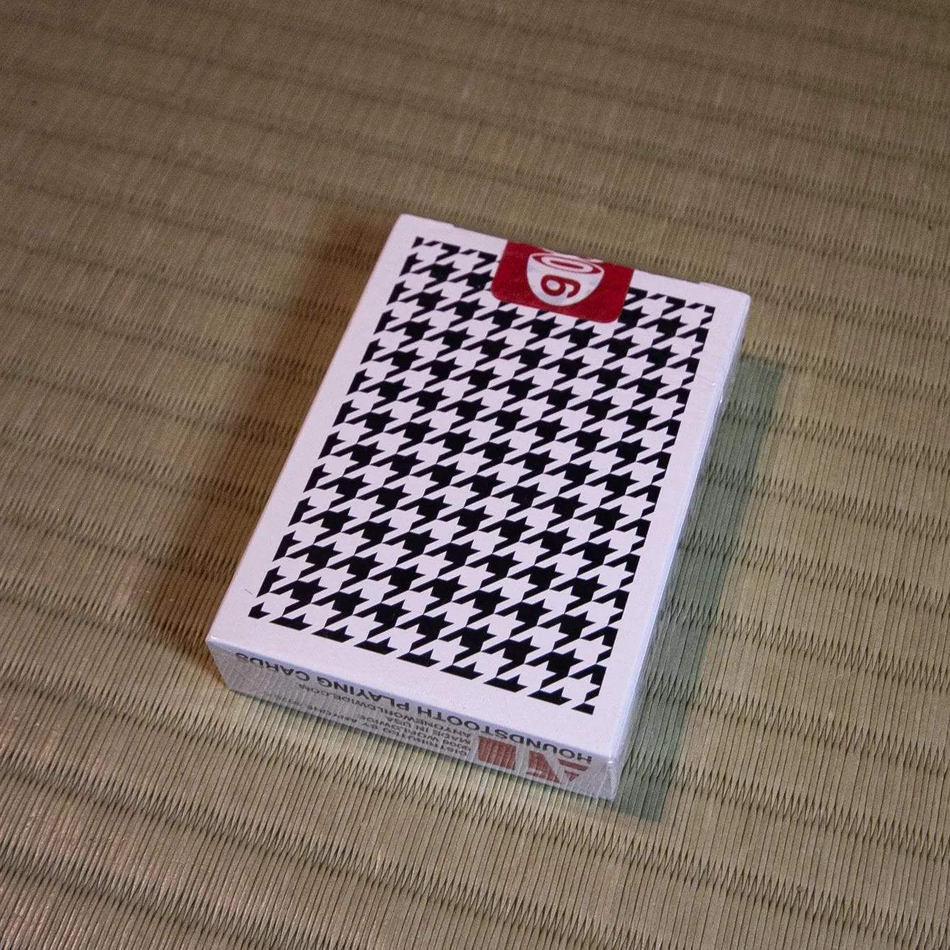 Anyone Worldwide Black Houndstooth Playing Cards