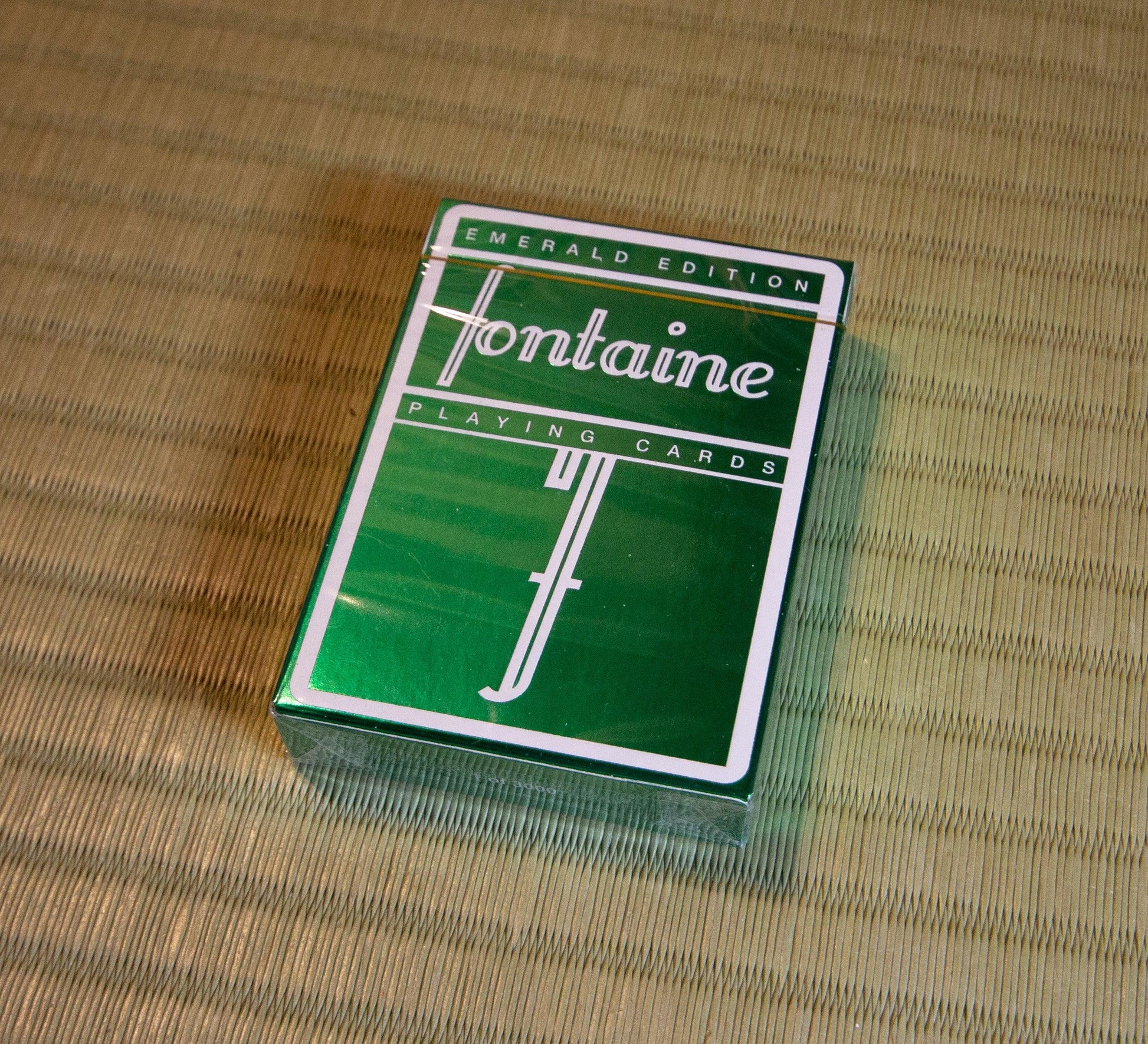 Emerald Foil Fontaine Playing Cards by Fontaine Cards - Deckita Decks