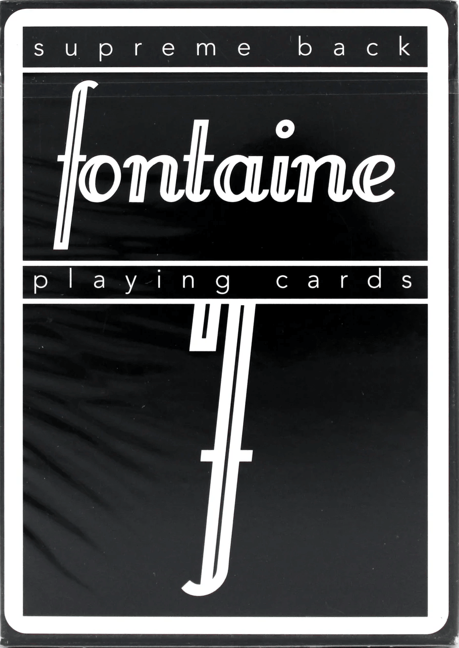 Black Fontaine Playing Cards by Fontaine Cards - Deckita Decks