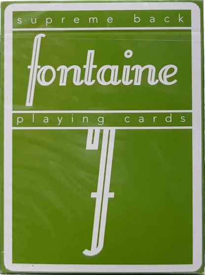 Fontaine Cards Green Fontaine Playing Cards