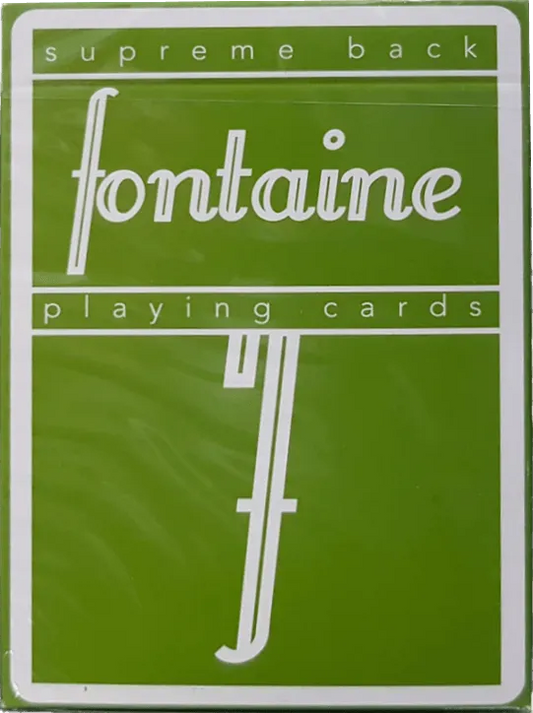 Fontaine Cards Green Fontaine Playing Cards