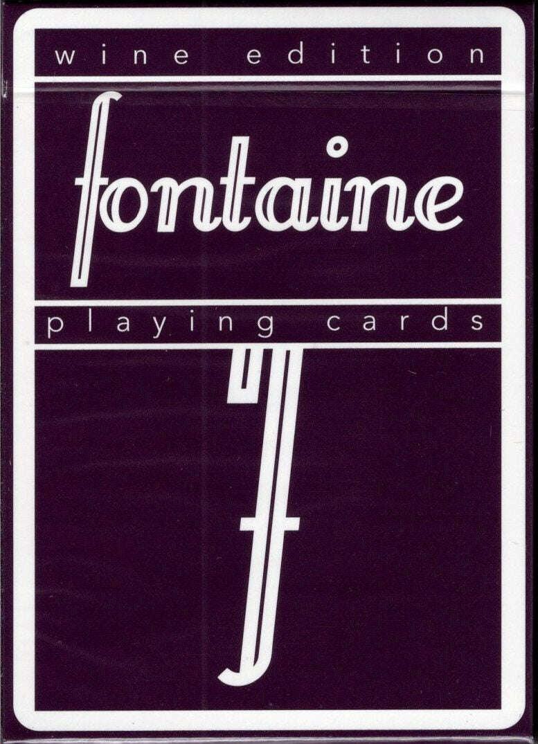 Wine Fontaine Playing Cards by Fontaine Cards - Deckita Decks