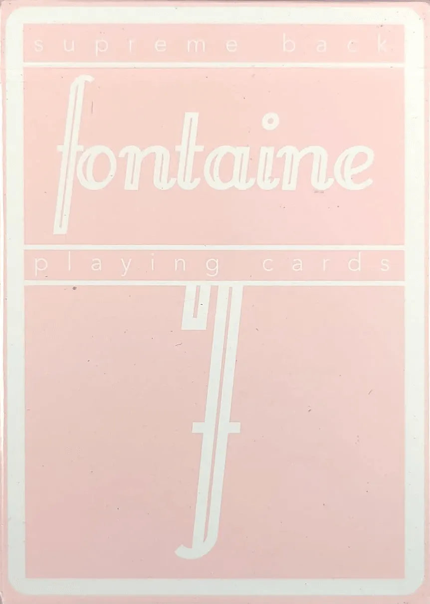 Fontaine Cards Pink Fontaine Playing Cards