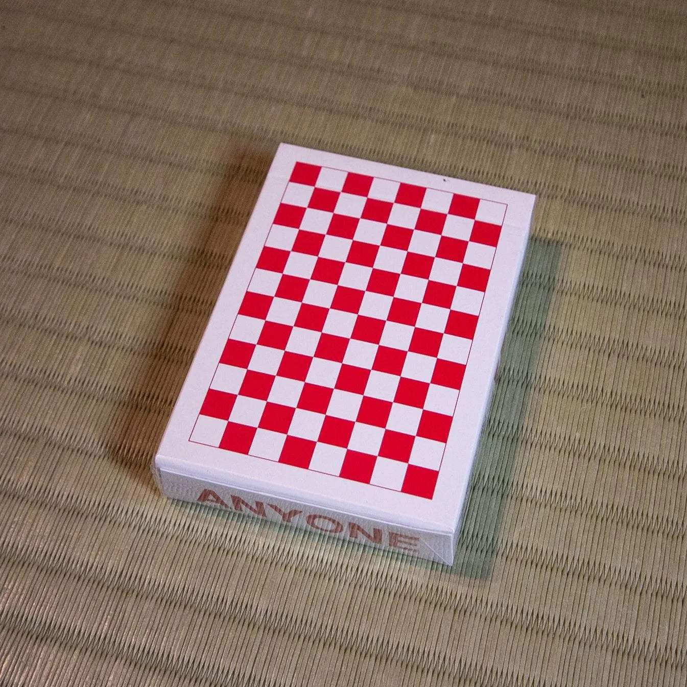 Anyone Worldwide Red Checkerboard Playing Cards