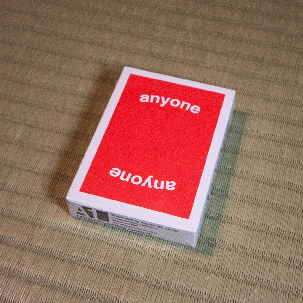 Anyone Worldwide Red Logo Playing Cards