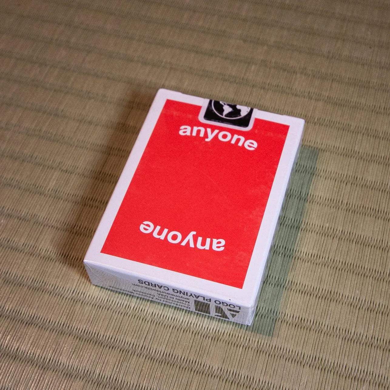 Anyone Worldwide Red Logo Playing Cards