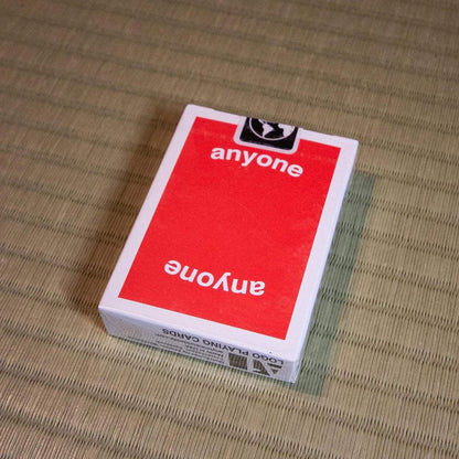 Anyone Worldwide Red Logo Playing Cards