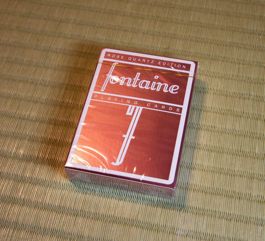 Rose Quartz Foil Fontaine Playing Cards by Fontaine Cards - Deckita Decks