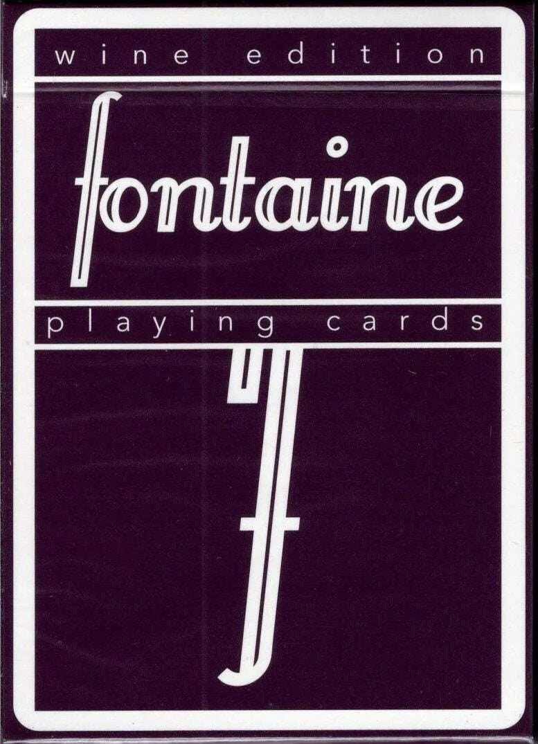 Fontaine Cards Wine Fontaine Playing Cards