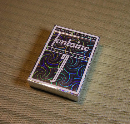 Spiral Holographic Fontaine (gilded) Playing Cards Deckita Decks Spiral Holographic Fontaine (gilded) Playing Cards Deckita Decks